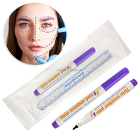 Stylo marqueur cutané chirurgical stérile OME, non toxique et sûr, tatouage avec pointe de pinceau plate de 10 mm pour marquage permanent