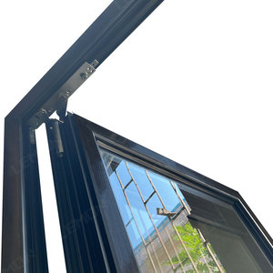 Volet roulant de sécurité en aluminium robuste, noir, résistant au vent, pour fenêtre à battants - Product Image 4