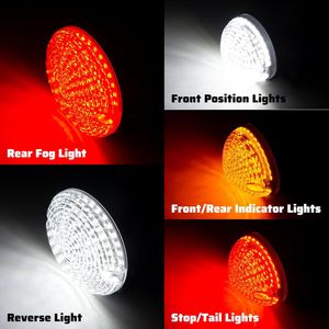 HUN KHÓI len phía sau đèn đảo ngược ánh sáng Vòng <span class=keywords><strong>LED</strong></span> nâng cấp đèn sương mù đầy đủ bộ dụng cụ cho Hậu vệ 1990-2016 90/110 đèn hoàn chỉnh 10 cái - Product Image 3