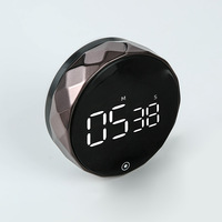 Minuteur de cuisine numérique LED pour la cuisson, la douche, l'étude, chronomètre, réveil, magnétique, électronique, compte à rebours, nouveau