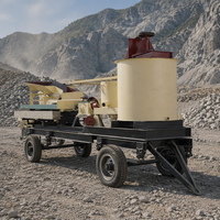 Concentrateur d'or centrifuge industriel mobile de type JXSC