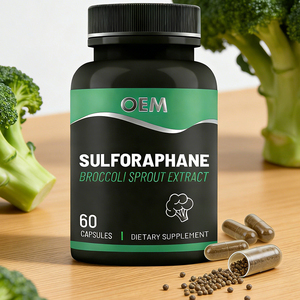 OEM/ODM Broccoliespruitextract Groentecapsules Natuurlijk Sulforaanaan Supplement Broccoliezaden Sulforaanaan Microcapsules - Product Image 5
