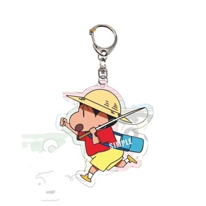 Llavero Acrílico de Crayon Shinchan, Personaje de Dibujos Animados, Colgante Transparente, Decoración para Mochila, Estilo Lindo, Regalo - Product Image 1