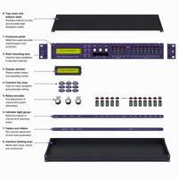 Processeur audio numérique XTA DP448 4 entrées 8 sorties DSP Crossover Limiter Système de gestion audio pour scène DJ