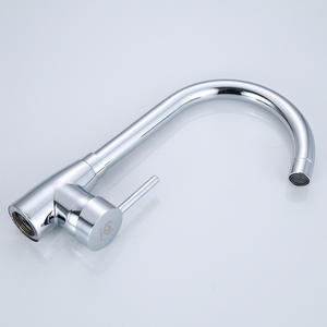 Grifo para fregadero Morning Dew 6216, acabado cromado, fácil instalación, entrada y salida de 4 puntos, funcionamiento manual - Product Image 1