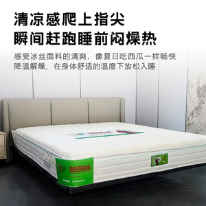 Yupin Home Furnishings Ice Silk Mattress 25cm Thick Cooling Medium Firmness 180x200cm Bedroom Adult Mattress - Product Image 1
