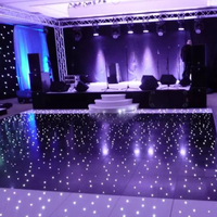 Panneaux de danse Led RGBW haute luminosité, 12 pièces, en acrylique, pour fête de mariage, événement, sol de danse étoilé