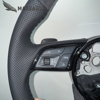 Volant de voiture en Alcantara personnalisé pour les modèles Audi S6 S7 A4 B8 B9 A5 A6 A7 C7 Q3 Q5 A3 S3 S8 R8, accessoires de voiture