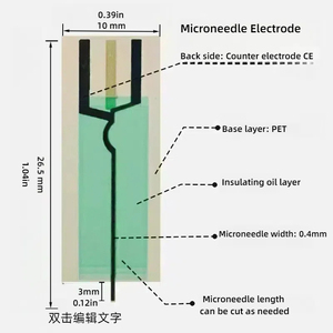 Koleksi glukosa darah implan CGM sensor Biosensor dinamis elektroda glukosa darah elektrokimia Biosensor - Product Image 2