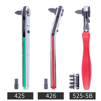 ANEX No.525-28B Jeu de tournevis à cliquet et de douilles 52-en-1 Fabriqué au Japon Kit d'outils de précision