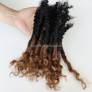 Estensioni Dreadlock in Capelli Umani 100% di Alta Qualità, Biondo Ombre Sister 1b27 con Estremità Ricci, Dreadlock <span class=keywords><strong>Afro</strong></span> per Intrecciatura all'Uncinetto - Product Image 2