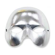 VCMP7WIX Silver Footless Party Masques pour des événements heureux pour votre prochaine célébration - Product Image 1