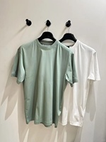 Camiseta de Hombre 2026, Nueva, de Alta Calidad, Verano, Transpirable, Cuello Redondo, Cómoda, Informal, Lisa, Absorbe la Humedad, Estilo Vintage