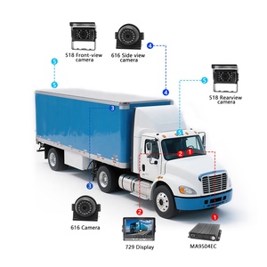 Sistema de Cámara DVR para Auto de 4 Canales 4G MDVR, CCTV para Vehículos, Monitoreo de Camiones, Pantalla LCD de 7 Pulgadas para Auto - Product Image 2