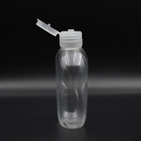 Bouteille en plastique personnalisée de 90 ml pour jus, miel ou sauce, avec bouchon à clapet