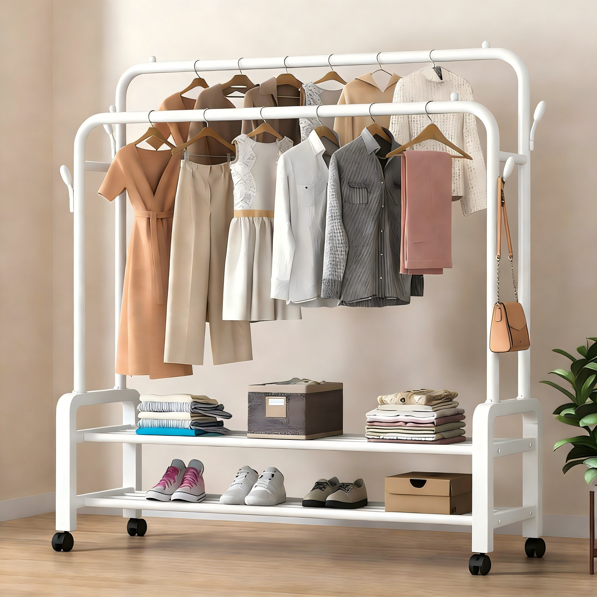 Scarpiera nera a doppio strato