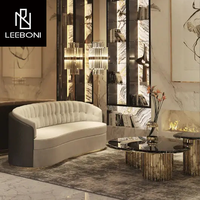 Table de salon Offre Spéciale de luxe ensemble table basse ronde en marbre noir en acier inoxydable doré
