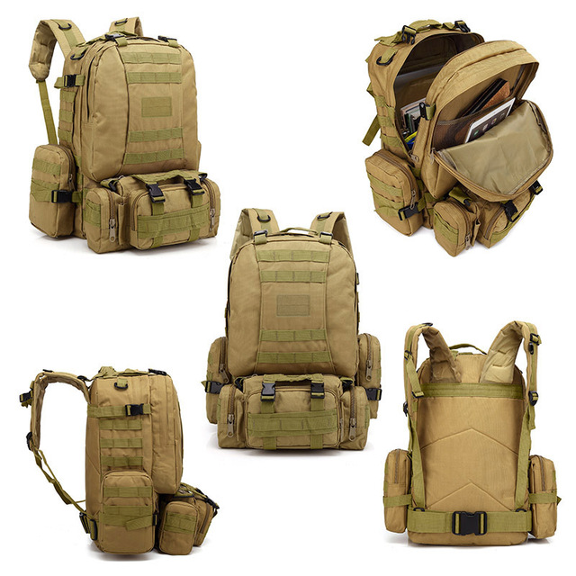 Wholesale Manufacturer's Multifunctional Tactical Backpack for Mountaineering Outdoor Camouflage Travel Bag