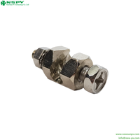 Pince de mise à la terre solaire en cuivre pour câble de terre solaire et structure de montage solaire, taille de base 2,5-10 mm