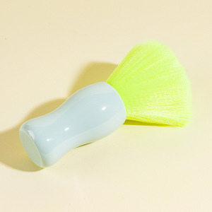 Hairdressing <b>Brush</b> Nylon Soft Hair Comb <b>Round</b> Shape Manual Hair Salon Neck <b>Brush</b> Double Green Pink Purple - Product Image 3