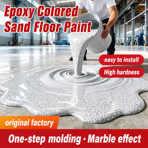 Pintura Epoxi Decorativa de Alta Dureza para Pisos, Autonivelante con Arena de Color, Uso Interior/Exterior, Certificación RoHS - Product Image 3