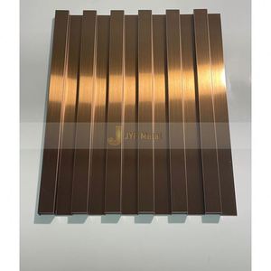 JYFMETAL LL291 Custom Support Stainless Steel Fluted Contemporary Design Decorative Grille Wall Panel Louvers 5+ Year Warranty - Product Image 3