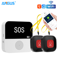 Dispositifs d'alerte de chute WiFi sans fil, bracelet SOS d'urgence pour infirmières, bouton d'appel pour aidants avec application Tuya Smart pour personnes âgées