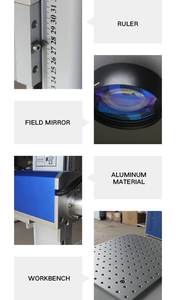 Meilleure Nouvelle Machine de Marquage Laser Fibre à Refroidissement par Air 30W/50W pour Gravure Métal/Aluminium MAX JPT <span class=keywords><strong>Rayous</strong></span>, Prise en Charge DXF/BMP/PLT - Product Image 6