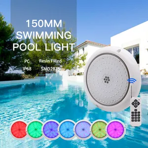 Underwater Light Wall Mounted Resin Filled IP68 RGB Color Changing 18W under water LED swimming pool light