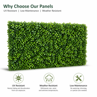 Panneau mural végétal artificiel Milan Grass pour devanture de magasin, balcon, jardin, clôture, mur de fond vert intérieur, décoration paysagère