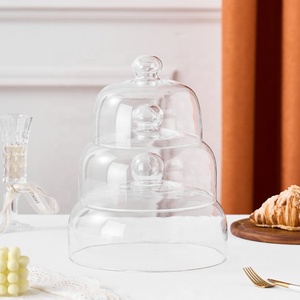 Wholesale Display <strong>Glass</strong> Candle Cloche Eco-Friendly Modern Mini <strong>Glass</strong> <strong>Cake</strong> <strong>Dome</strong> for Party - Product Image 4