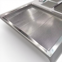 Plat de cuisson perforé en alliage d'aluminium et acier inoxydable, antiadhésif et durable, compatible four et lave-vaisselle, taille personnalisable pour cuisine française et italienne