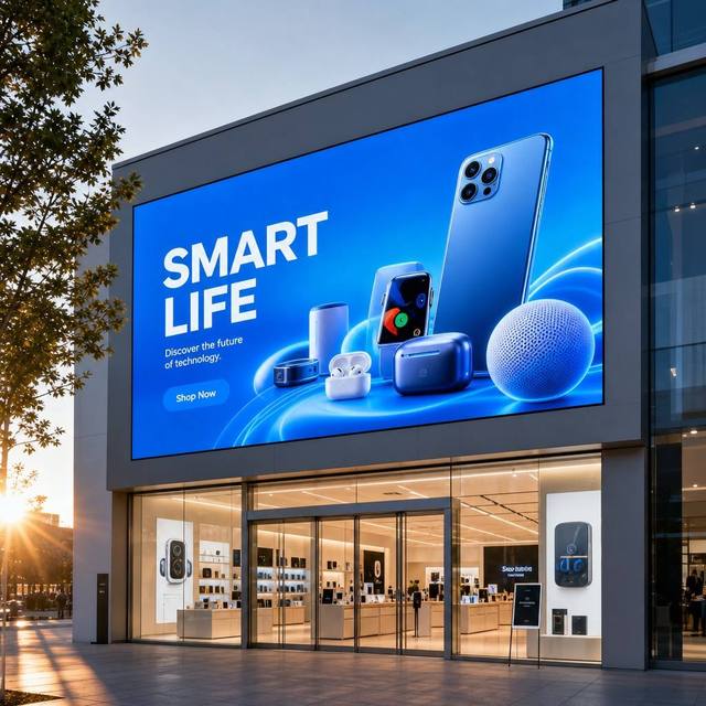 5500Nits Die-cast Aluminum Cabinet Outdoor LED Display HDR10 Sunlight Readable Waterproof Energy Saving Front Maintenance