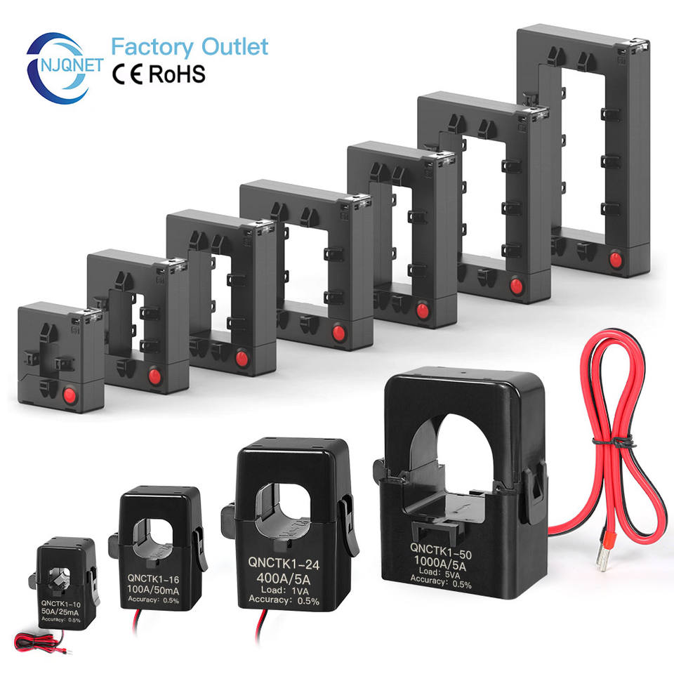 Split Core Current Transformer QNCTK1-24 100A 5A 150/5A 200A 400A 5A 1000/5 Current Sensor 600a 5a Transducer Current Ct Clamp