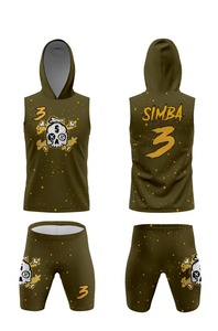 Uniforme de football personnalisé 7 sur 7 ensemble de compression par sublimation maillots ensemble d'uniformes de football drapeau à capuche - Product Image 4