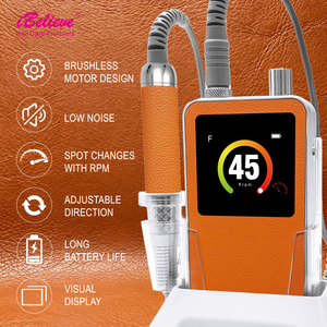 IBelieve Nouveau Design Haute Qualité Pu Sans Fil Topdesk <span class=keywords><strong>Professionnel</strong></span> Brushless 4000RPM Nail Drill <span class=keywords><strong>Machine</strong></span> Rechargeable - Product Image 6