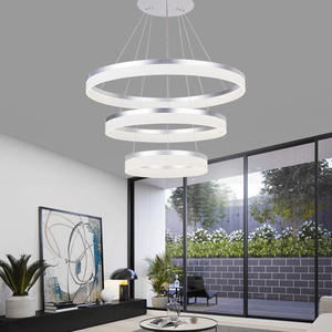 Moderne Ring Hanglampen Led Acryl Verlichtingsarmaturen Kroonluchters Moderne Eigentijdse Kroonluchter - Product Image 2