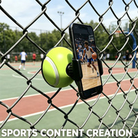 Cadre de protection pour terrain de basketball avec stabilisation d'image Modèle A12, support de téléphone portable avec filet d'isolation