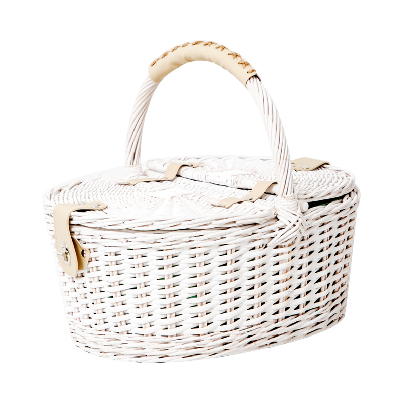 Amazon White Wicker Bicycle Basket Purple White Children's Bicycle