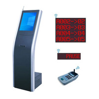 Système de gestion de file d'attente vertical de distributeur de billets d'affichage à LED de compteur de banque de 17 pouces