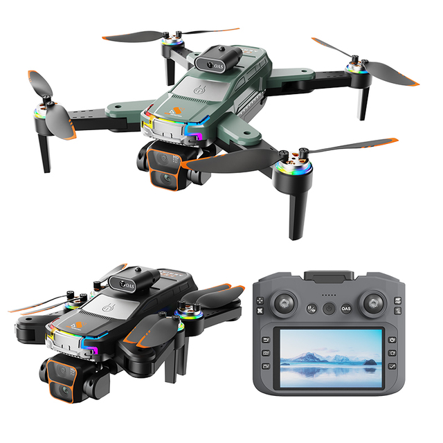 JS39 Brushless 4-Direction Obstacle Avoidance Optical Flow Positioning Triple Camera Drone
