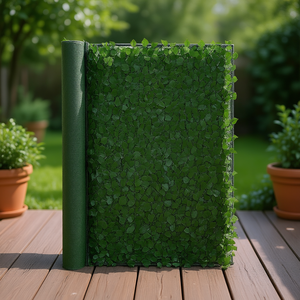 Db Wholesale Artificial Ivy Green Wall <b>Screen</b> 96 X 72 In Mesh Backing Strengthened For <b>Privacy</b> Fence Decorative Use - Product Image 2