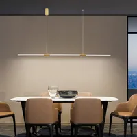 Lampu Gantung Neon Aluminium Desain Lampu Gantung Liontin LED Akrilik untuk Ruang Makan OEM/ODM Perlengkapan Rumah Disesuaikan