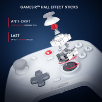 Manette de jeu sans fil T4CP Wind Walker 2pro avec récepteur, plusieurs plateformes, plusieurs modes disponibles, avec gyroscope 6 axes