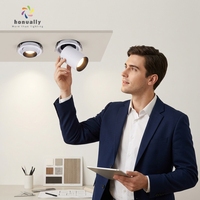 Plafonnier LED à capteur 10W, 3000K blanc chaud, marche/arrêt automatique pour couloir, escalier, placard, éclairage encastré au plafond à économie d'énergie
