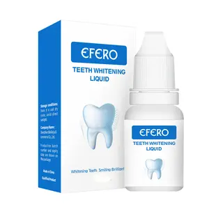 EFERO משחת שיניים להלבנת שיניים טבעית סיטונאי מותג פרטי הטוב ביותר אור נוזלי אבקת תמצית שיניים סרום