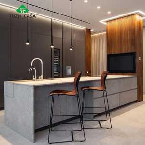 ארון מטבח נייד חכם של TUZHI CASA מסין, אי מטבח עם משטח למינציה, מגירות, סל, עיצוב מודולרי עמיד למים - Product Image 2