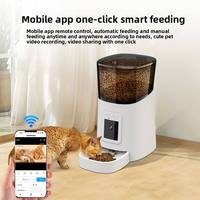 Distributeur de nourriture pour animaux PP003 avec caméra 1080P - Contrôle par application Wi-Fi, alimentation programmée 6L, vision nocturne IR, anti-blocage, écran LCD pour chiens et chats