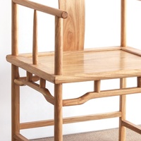 Nouveau fauteuil de style chinois pour la maison, fauteuil de loisirs en bois d'orme, chaises de salon, salle à manger, salon de thé