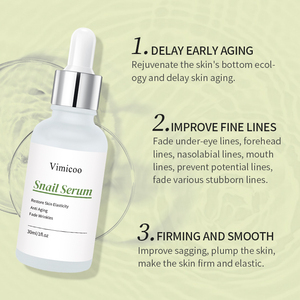Private Label Boosting <strong>Snail</strong> Mucin Repairing Essence Face Serum Skincare Moisturizing Smoothing <strong>Snail</strong> Facial Serum for Dry Skin - Product Image 3